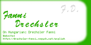 fanni drechsler business card